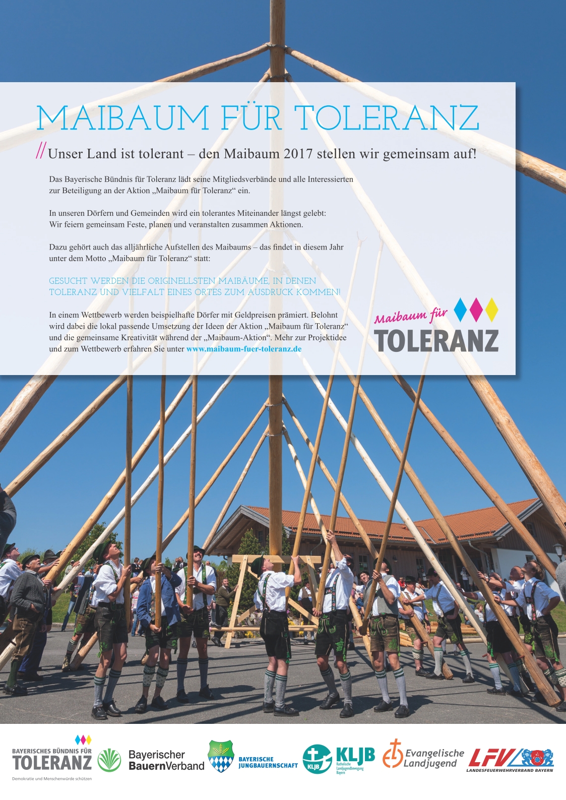 Plakat Maibaum der Toleranz